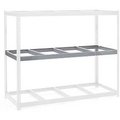Global Equipment Additional Level For Wide Span Rack 60"Wx48"D No Deck 1200 Lb Capacity, Gray 716256